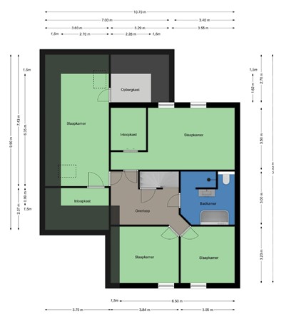 Floorplan - Broekkant 36, 5094 GP Lage Mierde